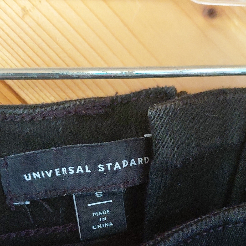 Universal Standard Black Button-Front Pencil Skirt - image 2